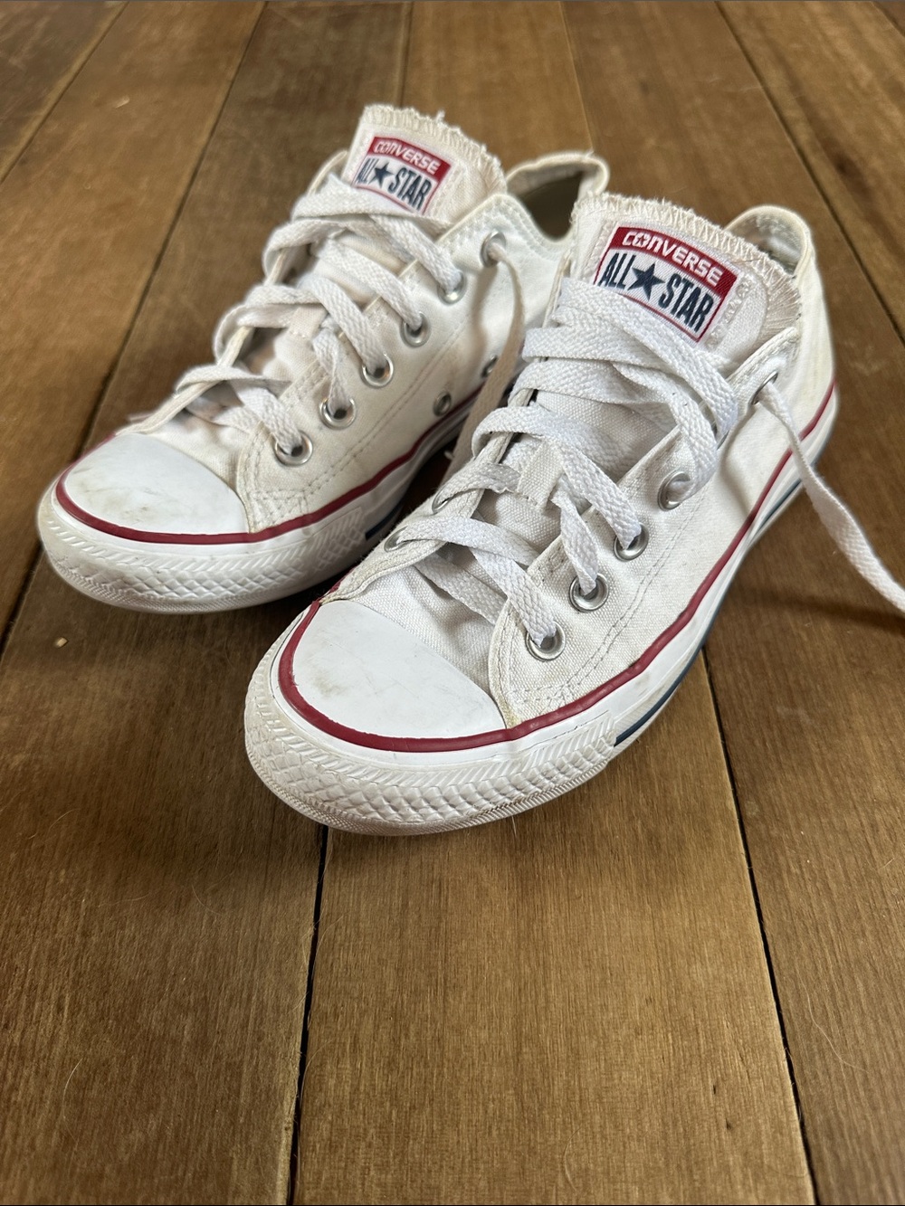 Converse white sneakers size 7 women’s
